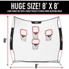 image:imageFranklin Sports Football Accuracy Targets Kicking and Throw Training  2 in 1 Football Target  7 x 4 or 8 x 88 x 8