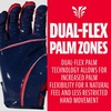 image:imageFranklin Sports Football Receiver Gloves  Adult and Youth Football Receiver Gloves  ExtraGrip Premium Football Gloves for All Ages  HiTack  SFIA ApprovedNavyRed
