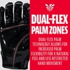 image:imageFranklin Sports Football Receiver Gloves  Adult and Youth Football Receiver Gloves  ExtraGrip Premium Football Gloves for All Ages  HiTack  SFIA ApprovedBlack