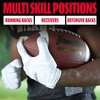 image:imageFranklin Sports Football Receiver Gloves  Adult and Youth Football Receiver Gloves  ExtraGrip Premium Football Gloves for All Ages  HiTack  SFIA ApprovedWhite