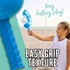 image:imageFranklin Sports Fun 5 Combo Outdoor Game Set  Backyard Beach  Camping Games for Kids  Badminton Volleyball Flip Toss Flying Disc  Horseshoes or Ring TossBlue Combo Set