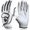 image:imageFranklin Sports Golf Glove  Pro Golf Gloves  Premium Leather Golfing Glove  Maximum Grip  White  BlackPearl Traditional  Lycra Finger Gussetts