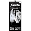 image:imageFranklin Sports Golf Glove  Pro Golf Gloves  Premium Leather Golfing Glove  Maximum Grip  White  BlackPearl Traditional  Lycra Finger Gussetts