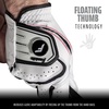 image:imageFranklin Sports Golf Glove  Pro Golf Gloves  Premium Leather Golfing Glove  Maximum Grip  White  BlackPearl Traditional  Lycra Finger Gussetts