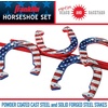 image:imageFranklin Sports Horseshoes Sets  Game Sets for Adults  Kids  Includes 4 Horseshoes and 2 Ground StakesAmerican