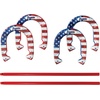 image:imageFranklin Sports Horseshoes Sets  Game Sets for Adults  Kids  Includes 4 Horseshoes and 2 Ground StakesAmerican