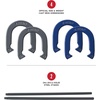 image:imageFranklin Sports Horseshoes Sets  Game Sets for Adults  Kids  Includes 4 Horseshoes and 2 Ground StakesFamily
