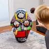 image:imageFranklin Sports Kids Football Target Toss Game  Inflatable Throwing Target Toy with Soft Mini Footballs  Fun Kids Sports GameFootball Target