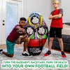 image:imageFranklin Sports Kids Football Target Toss Game  Inflatable Throwing Target Toy with Soft Mini Footballs  Fun Kids Sports GameFootball Target