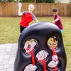 image:imageFranklin Sports Kids Football Target Toss Game  Inflatable Throwing Target Toy with Soft Mini Footballs  Fun Kids Sports GameFootball Target