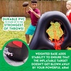 image:imageFranklin Sports Kids Football Target Toss Game  Inflatable Throwing Target Toy with Soft Mini Footballs  Fun Kids Sports GameFootball Target