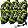 image:imageFranklin Sports Kids Junior GripRite Youth Junior Size Rubber Footballs  Peewee Kids Durable Outdoor Footballs  Single amp Bulk Packs AvailableBlackOptic