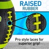 image:imageFranklin Sports Kids Junior GripRite Youth Junior Size Rubber Footballs  Peewee Kids Durable Outdoor Footballs  Single amp Bulk Packs AvailableBlackOptic