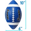 image:imageFranklin Sports Kids Junior GripRite Youth Junior Size Rubber Footballs  Peewee Kids Durable Outdoor Footballs  Single amp Bulk Packs AvailableBlueWhite