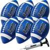 image:imageFranklin Sports Kids Junior GripRite Youth Junior Size Rubber Footballs  Peewee Kids Durable Outdoor Footballs  Single amp Bulk Packs AvailableBlueWhite