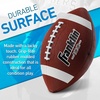 image:imageFranklin Sports Kids Junior GripRite Youth Junior Size Rubber Footballs  Peewee Kids Durable Outdoor Footballs  Single amp Bulk Packs AvailableBrownWhite