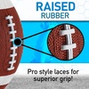 image:imageFranklin Sports Kids Junior GripRite Youth Junior Size Rubber Footballs  Peewee Kids Durable Outdoor Footballs  Single amp Bulk Packs AvailableBrownWhite