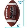 image:imageFranklin Sports Kids Junior GripRite Youth Junior Size Rubber Footballs  Peewee Kids Durable Outdoor Footballs  Single amp Bulk Packs AvailableClassic Brown