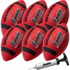 image:imageFranklin Sports Kids Junior GripRite Youth Junior Size Rubber Footballs  Peewee Kids Durable Outdoor Footballs  Single amp Bulk Packs AvailableRedBlack