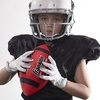 image:imageFranklin Sports Kids Junior GripRite Youth Junior Size Rubber Footballs  Peewee Kids Durable Outdoor Footballs  Single amp Bulk Packs AvailableRedBlack