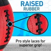 image:imageFranklin Sports Kids Junior GripRite Youth Junior Size Rubber Footballs  Peewee Kids Durable Outdoor Footballs  Single amp Bulk Packs AvailableRedBlack