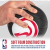 image:imageFranklin Sports Kids NBA Mini Foam Basketball  55 Inch Soft Toy Basketball for Indoor or Mini Over the Door HoopsAtlanta Hawks