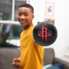 image:imageFranklin Sports Kids NBA Mini Foam Basketball  55 Inch Soft Toy Basketball for Indoor or Mini Over the Door HoopsHouston Rockets