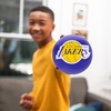 image:imageFranklin Sports Kids NBA Mini Foam Basketball  55 Inch Soft Toy Basketball for Indoor or Mini Over the Door HoopsLos Angeles Lakers