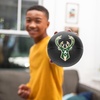 image:imageFranklin Sports Kids NBA Mini Foam Basketball  55 Inch Soft Toy Basketball for Indoor or Mini Over the Door HoopsMilwaukee Bucks