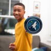 image:imageFranklin Sports Kids NBA Mini Foam Basketball  55 Inch Soft Toy Basketball for Indoor or Mini Over the Door HoopsMinnesota Timberwolves