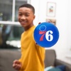 image:imageFranklin Sports Kids NBA Mini Foam Basketball  55 Inch Soft Toy Basketball for Indoor or Mini Over the Door HoopsPhiladelphia 76ers