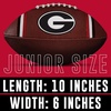 image:imageFranklin Sports Kids NCAA Youth Football  Official College Team Football with Team Logos  Junior SizeGeorgia Bulldogs
