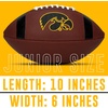 image:imageFranklin Sports Kids NCAA Youth Football  Official College Team Football with Team Logos  Junior SizeIowa Hawkeyes