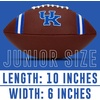 image:imageFranklin Sports Kids NCAA Youth Football  Official College Team Football with Team Logos  Junior SizeKentucky Wildcats