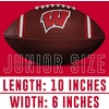 image:imageFranklin Sports Kids NCAA Youth Football  Official College Team Football with Team Logos  Junior SizeWisconsin Badgers