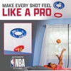 image:imageFranklin Sports NBA Ceiling Basketball Hoop for Kids  Indoor Plush Mini Basketball Set with Soft Ball  Safe Quiet Play  Easy Adhesive Setup for Bedrooms amp Playrooms