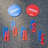 image:imageFranklin Sports NBA Horse Play Kids Basketball Game Set  2 Player Basketball Shooting Kit for Kids  HORSE Letters  Shot Markers  Game Sheet  Carry Bag Included  Ages 3