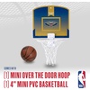 image:imageFranklin Sports NBA New Orleans Pelicans Mini Over the Door Basketball Hoop  Kids Indoor Mini Basketball Hoop with Ball  NBA Fan Shop Toy for Bedroom  Office  Over the Door Set