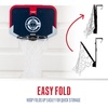 image:imageFranklin Sports NBA Team Over The Door Basketball Hoop  Kids Indoor Mini Basketball Hoop with Basketball  NBA Fan Shop Mini Hoop for Bedroom amp OfficeLos Angeles Clippers
