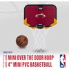 image:imageFranklin Sports NBA Team Over The Door Basketball Hoop  Kids Indoor Mini Basketball Hoop with Basketball  NBA Fan Shop Mini Hoop for Bedroom amp OfficeMiami Heat