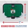 image:imageFranklin Sports NBA Team Over The Door Basketball Hoop  Kids Indoor Mini Basketball Hoop with Basketball  NBA Fan Shop Mini Hoop for Bedroom amp OfficeBoston Celtics