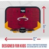 image:imageFranklin Sports NBA Team Over The Door Basketball Hoop  Kids Indoor Mini Basketball Hoop with Basketball  NBA Fan Shop Mini Hoop for Bedroom amp OfficeMiami Heat