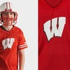 image:imageFranklin Sports NCAA Kids Football Uniform Sets  College Football Jersey Helmet  Pants for Boys  Girls  NCAA OfficialWisconsin Badgers