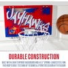 image:imageFranklin Sports NCAA Over The Door Basketball Hoop  Kids Indoor Basketball Hoop with Basketball  NCAA Fan Shop Mini Hoop for Bedroom  Office  Over The Door Mini HoopKansas Jayhawks