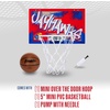 image:imageFranklin Sports NCAA Over The Door Basketball Hoop  Kids Indoor Basketball Hoop with Basketball  NCAA Fan Shop Mini Hoop for Bedroom  Office  Over The Door Mini HoopKansas Jayhawks