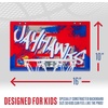 image:imageFranklin Sports NCAA Over The Door Basketball Hoop  Kids Indoor Basketball Hoop with Basketball  NCAA Fan Shop Mini Hoop for Bedroom  Office  Over The Door Mini HoopKansas Jayhawks