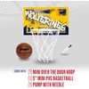 image:imageFranklin Sports NCAA Over The Door Basketball Hoop  Kids Indoor Basketball Hoop with Basketball  NCAA Fan Shop Mini Hoop for Bedroom  Office  Over The Door Mini HoopMichigan Wolverines