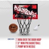 image:imageFranklin Sports NCAA Over The Door Basketball Hoop  Kids Indoor Basketball Hoop with Basketball  NCAA Fan Shop Mini Hoop for Bedroom  Office  Over The Door Mini HoopOhio State Buckeyes