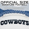 image:imageFranklin Sports NFL Autograph Football  Official Size White Panel Souvenir Football for Autographs  Signatures  NFL Team Fan Shop MemorabiliaDallas Cowboys