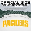 image:imageFranklin Sports NFL Autograph Football  Official Size White Panel Souvenir Football for Autographs  Signatures  NFL Team Fan Shop MemorabiliaGreen Bay Packers